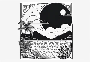 beach tattoo idea