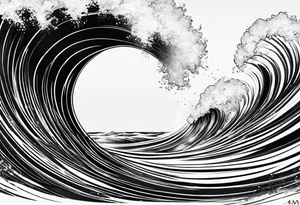 Am a men and need A balck tattoo for my shoulder with time and a date for my so 25.05.16 and a wave of beach about life tattoo idea