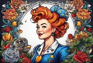 miss frizzle with tattoos tattoo idea