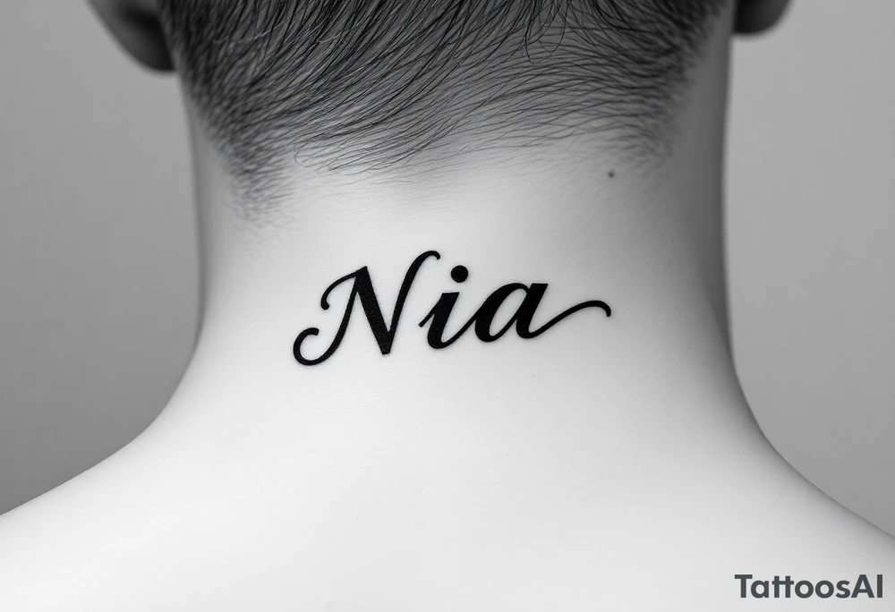 name Nia tattoo idea