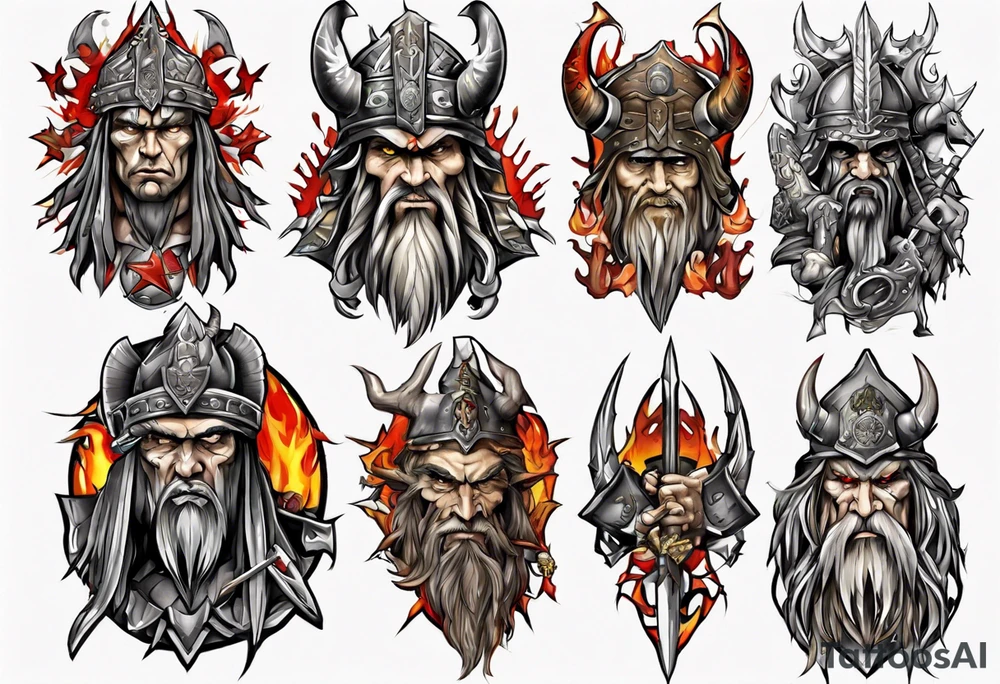 pagan warlord tattoo idea