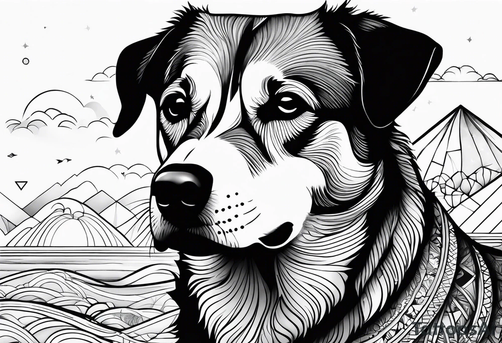My dog’s name Ocean tattoo idea