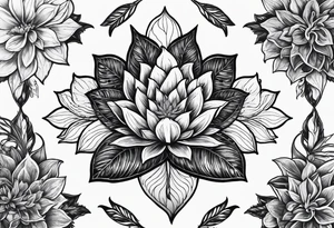 Marijuana flowering tattoo idea