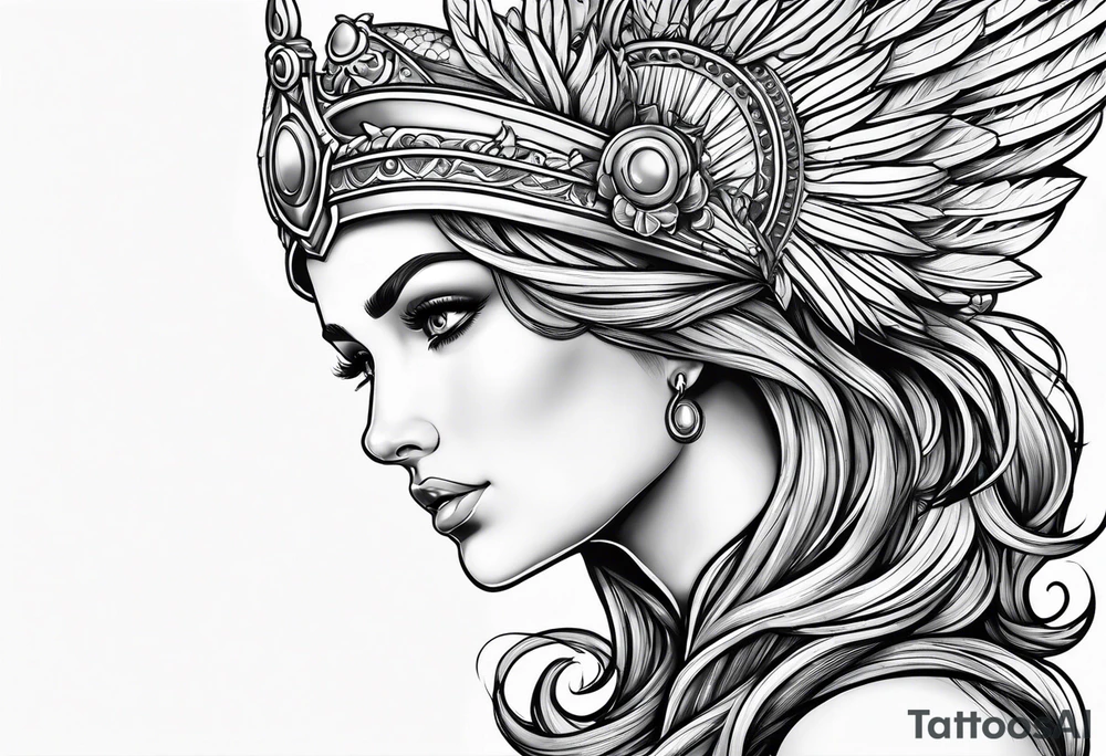 Athena looking up tattoo idea