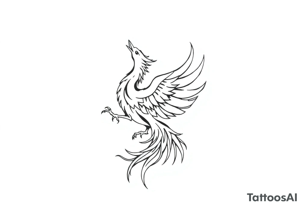 Phoenix rising tattoo idea
