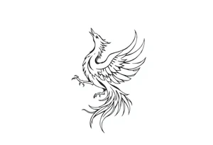 Phoenix rising tattoo idea
