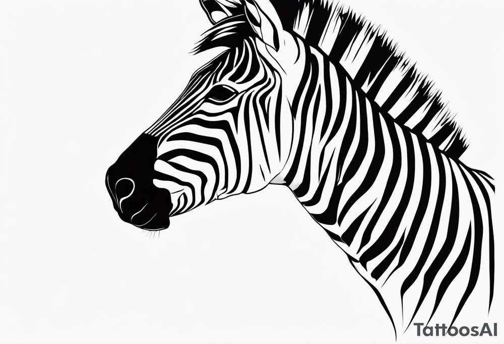 ZEBRA HEAD tattoo idea