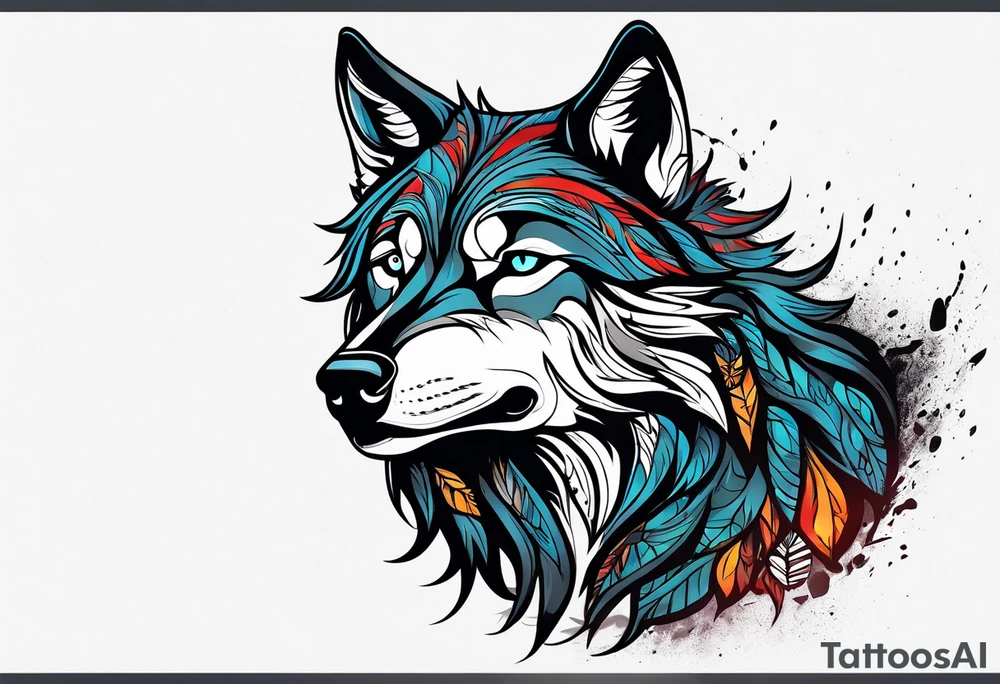 Lobo wolf for a male tattoo tattoo idea
