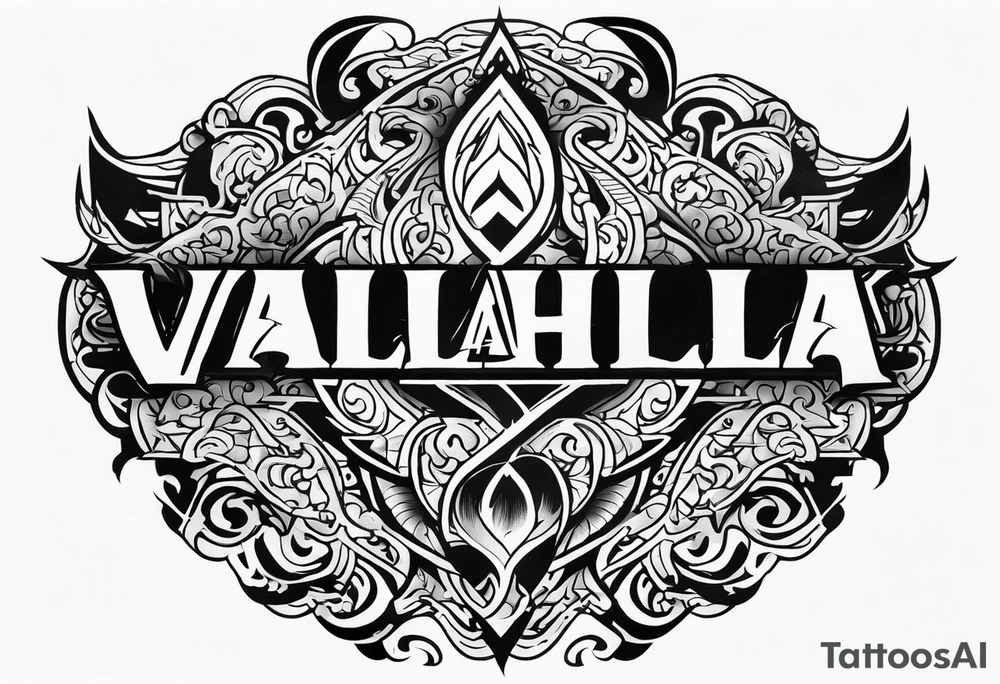Valhalla fire tattoo idea