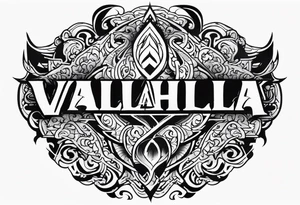 Valhalla fire tattoo idea