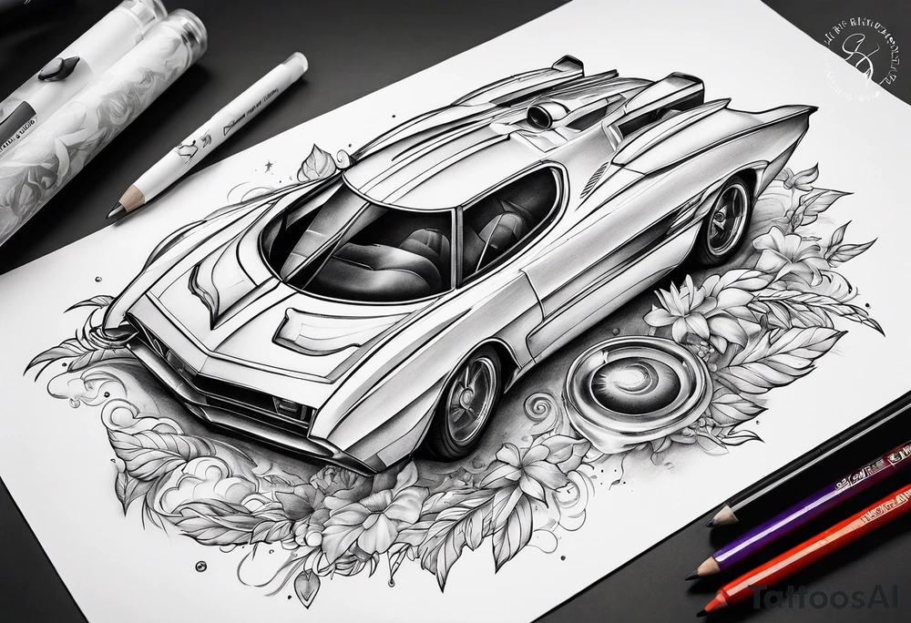 flying cars tattoo idea