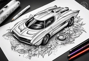flying cars tattoo idea