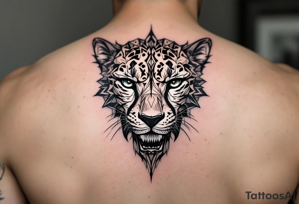 cheetah tattoo tattoo idea