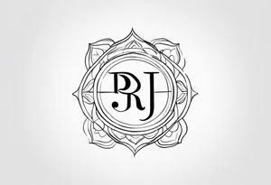 R and J words tattoo idea