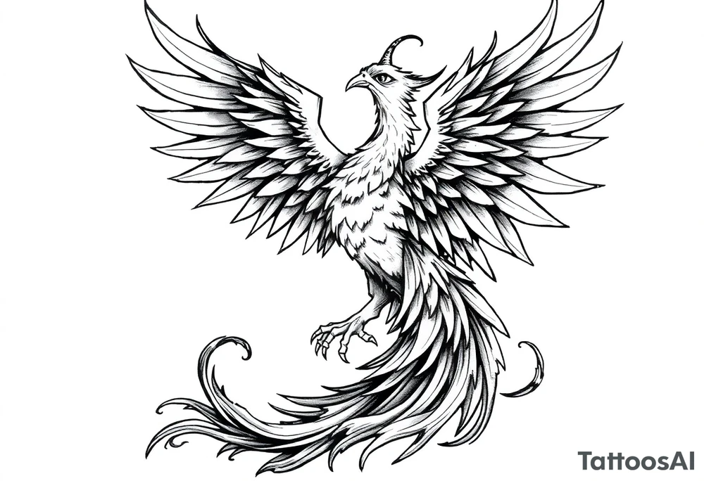 Phoenix rising tattoo idea