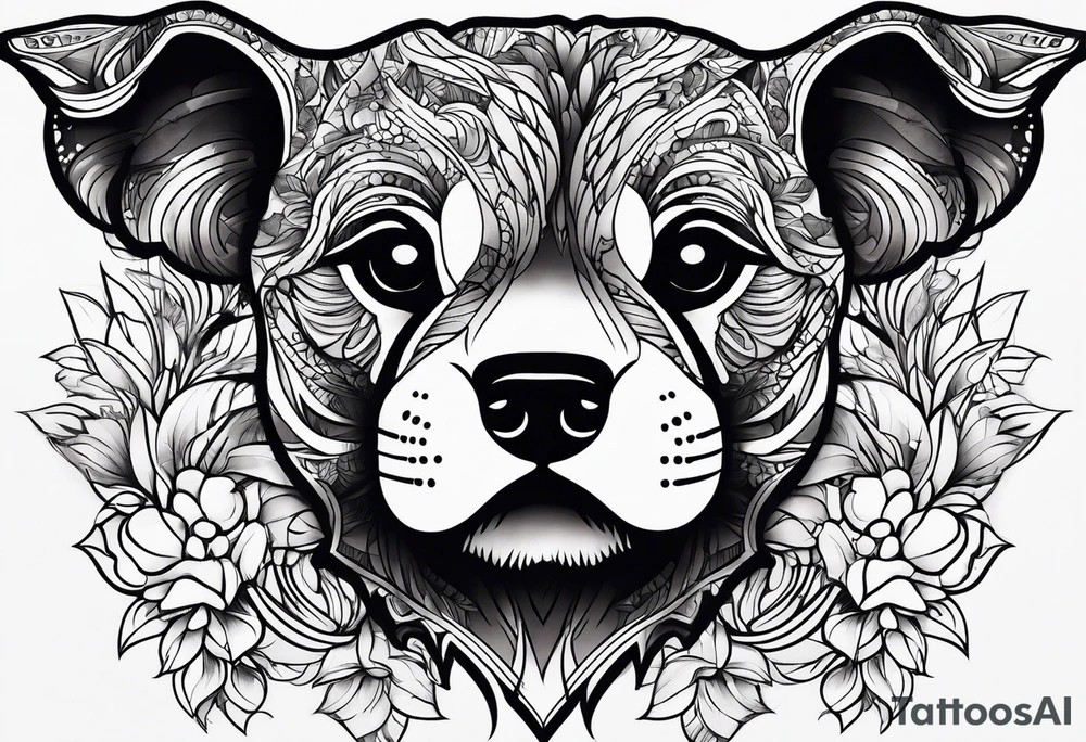 Paw print tattoo idea