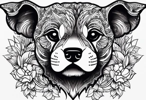 Paw print tattoo idea