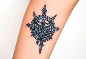 medieval woodcut tattoo idea