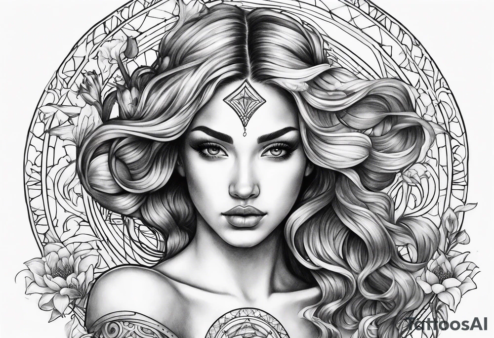 Aquarius zodiac tattoo idea