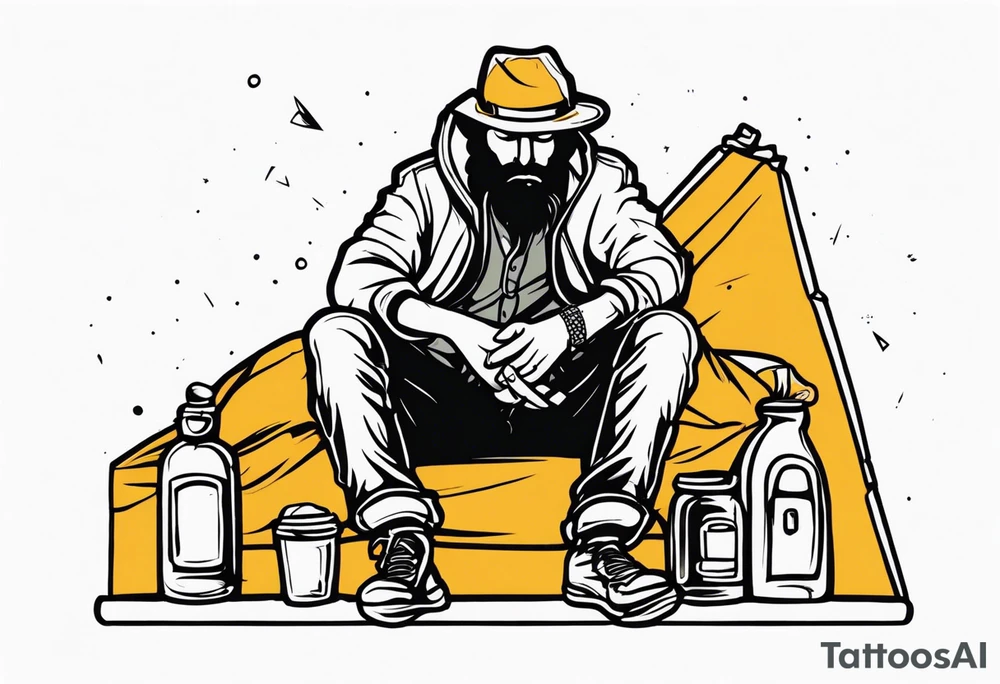 Rich homeless tattoo idea