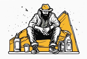 Rich homeless tattoo idea