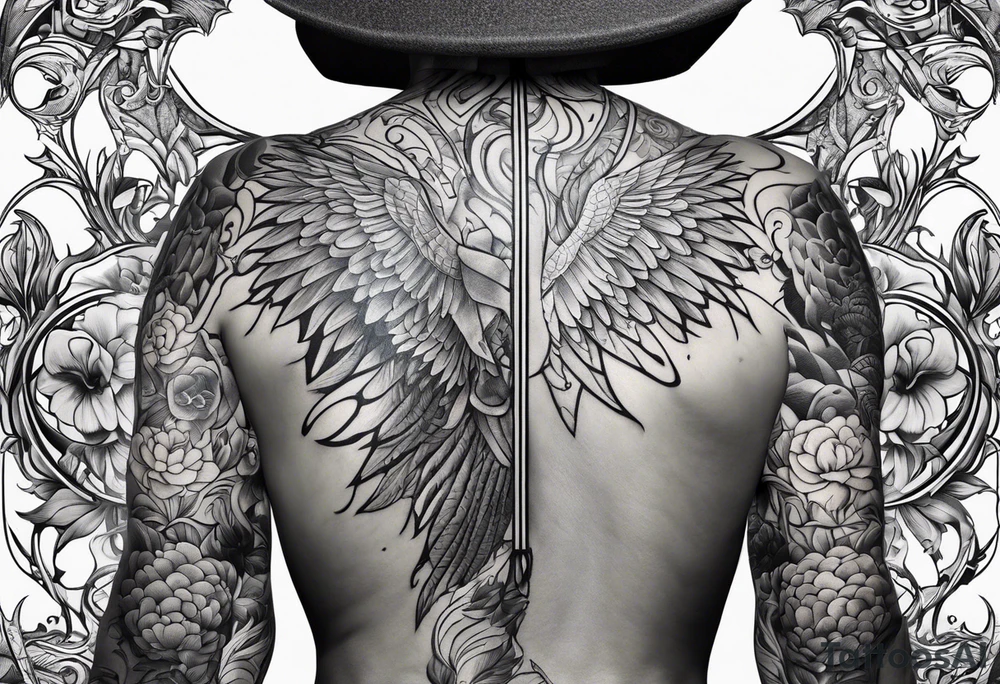 Human anatomy from the back tattoo idea