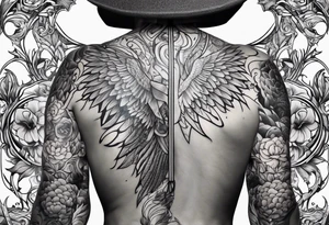 Human anatomy from the back tattoo idea