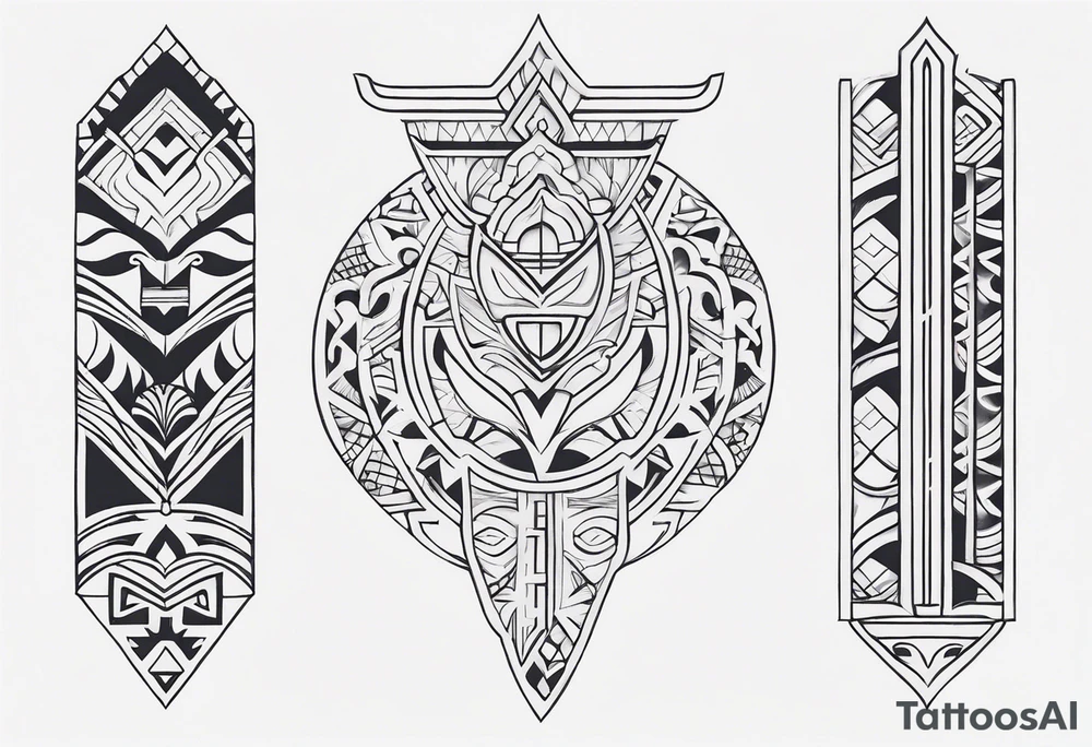 Polynesian minimal neck  tattoo tattoo idea