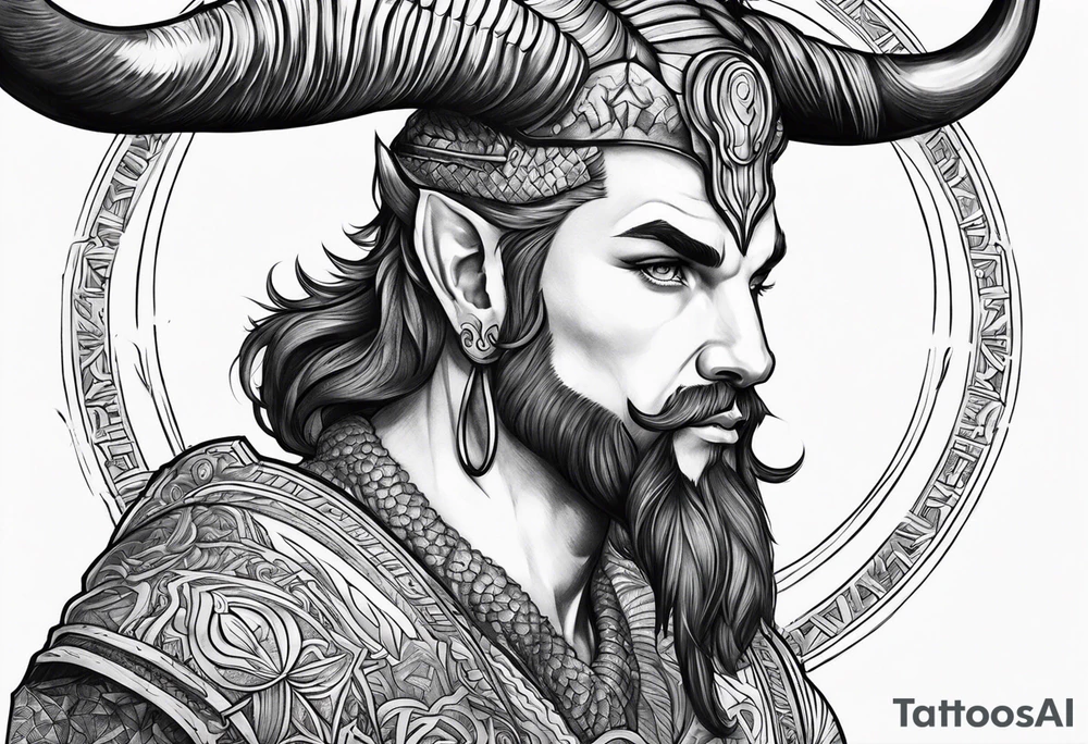 Men Capricorn tattoo tattoo idea