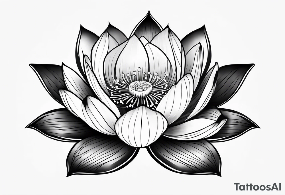 lotus flower tattoo idea