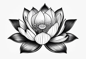 lotus flower tattoo idea