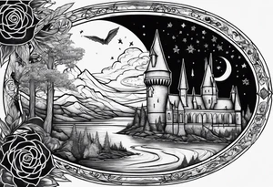 Harry Potter deathly hollows tattoo idea