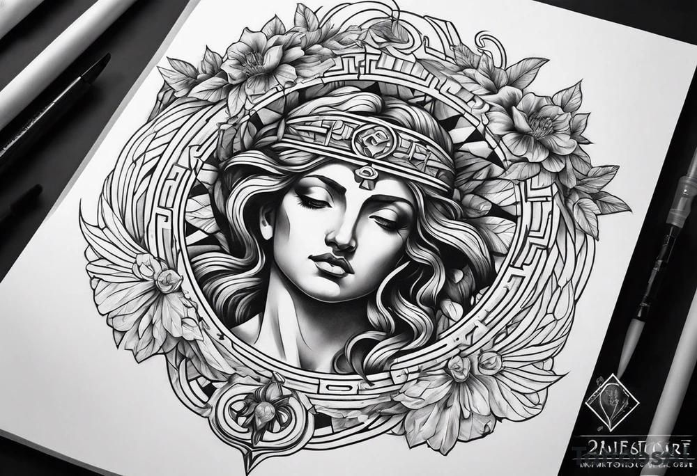 Greek mythology near death tattoo idea