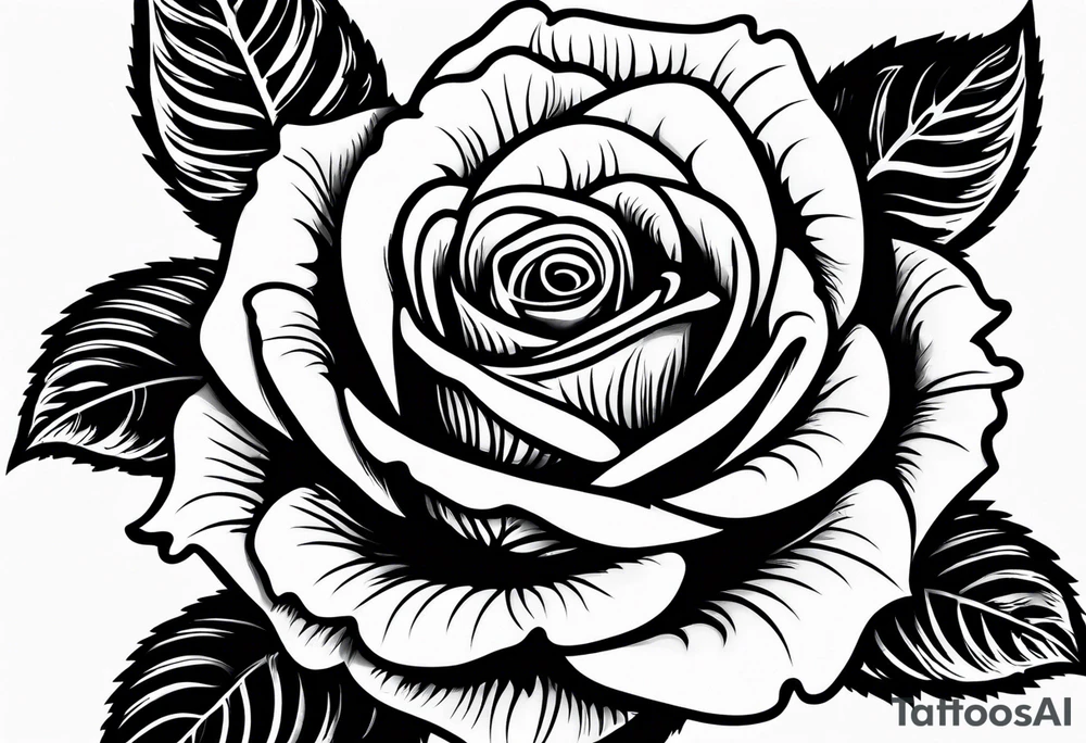 small rose garden tattoo idea