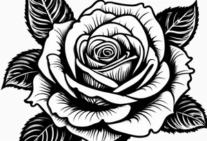 small rose garden tattoo idea