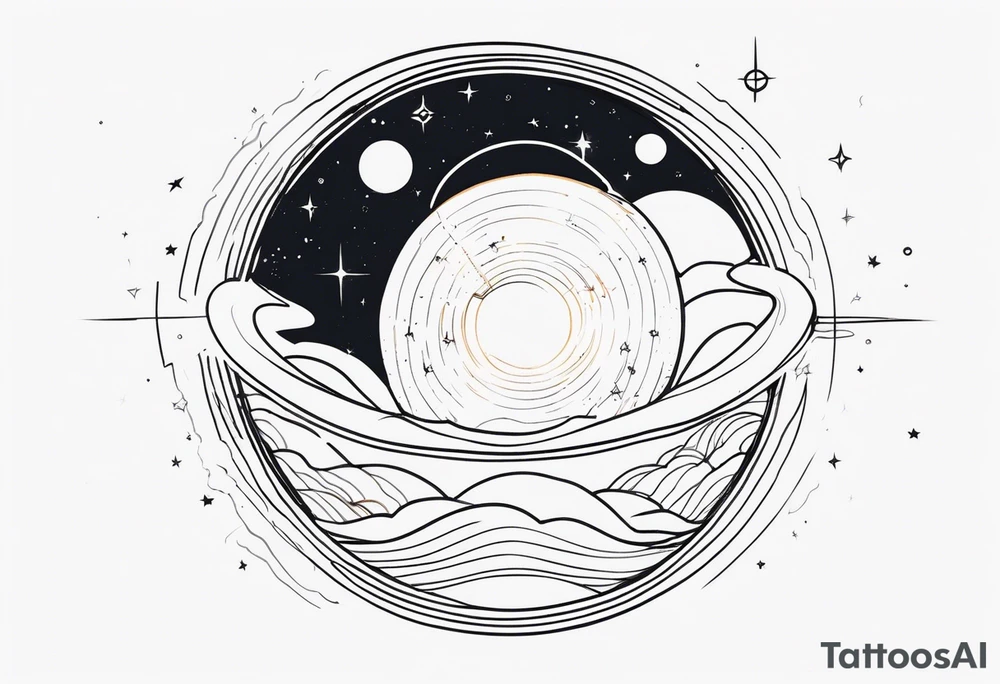 space time distortion tattoo idea