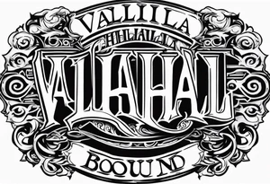 Valhalla bound tattoo idea