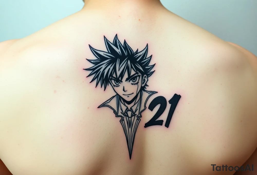 Anime design featuring yuyu hakusho, Toradora, and Eyeshield 21 tattoo idea