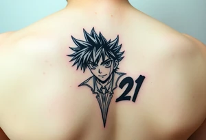 Anime design featuring yuyu hakusho, Toradora, and Eyeshield 21 tattoo idea
