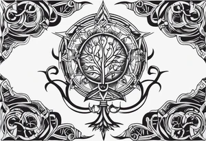 mechanical roots tattoo idea