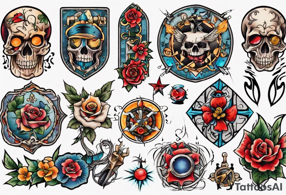 Patchwork Tattoo tattoo idea