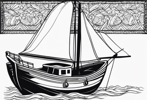 boat tattoo idea