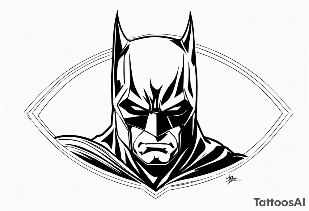 batman cowl tattoo idea