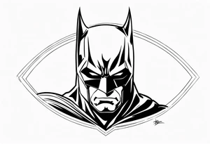 batman cowl tattoo idea