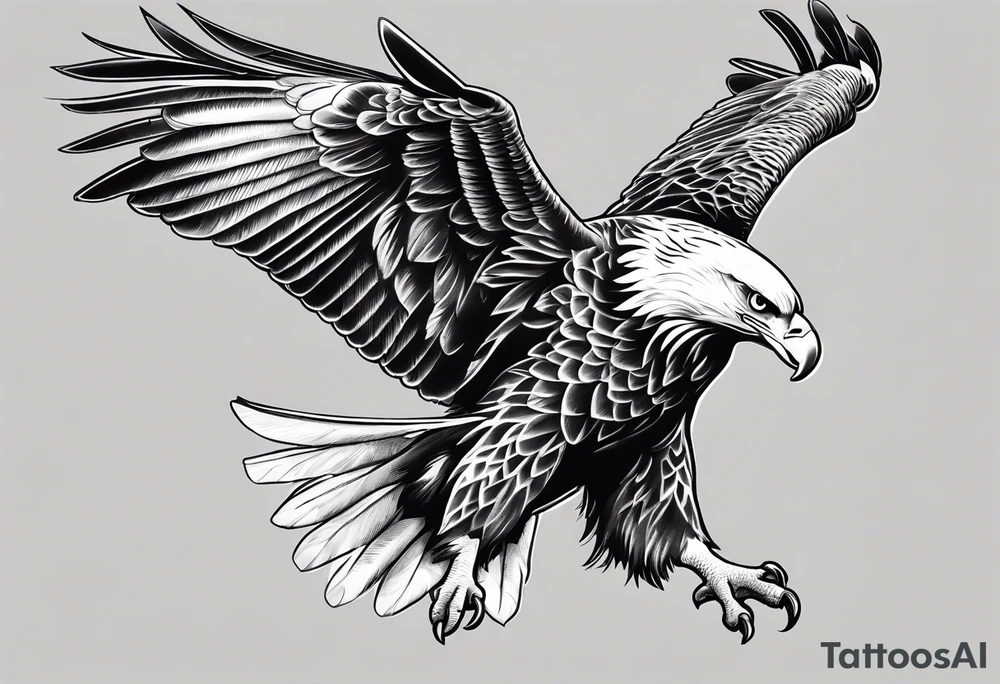 Swooping Eagle tattoo idea