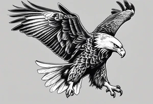 Swooping Eagle tattoo idea