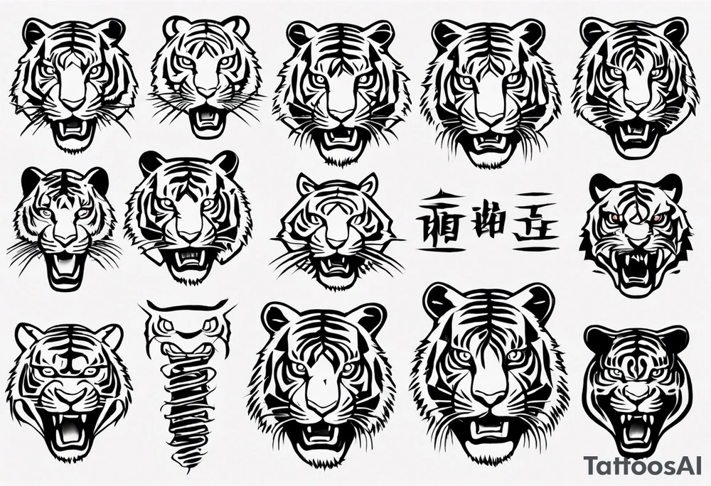 Electricity Tiger forearm tattoo tattoo idea