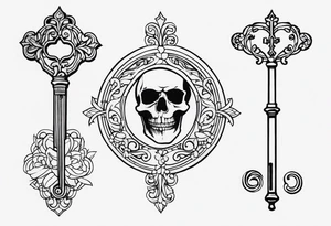 Skeleton Key tattoo idea