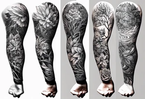 black veins on forearm tattoo idea