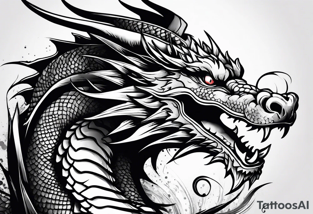 dragon tattoo idea